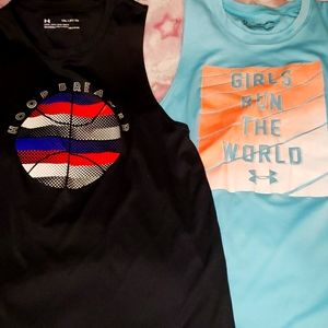 2 Under Armour basketball tanks
